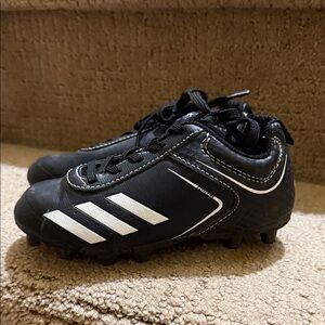 Toddler Adidas Black and White Sports Cleats